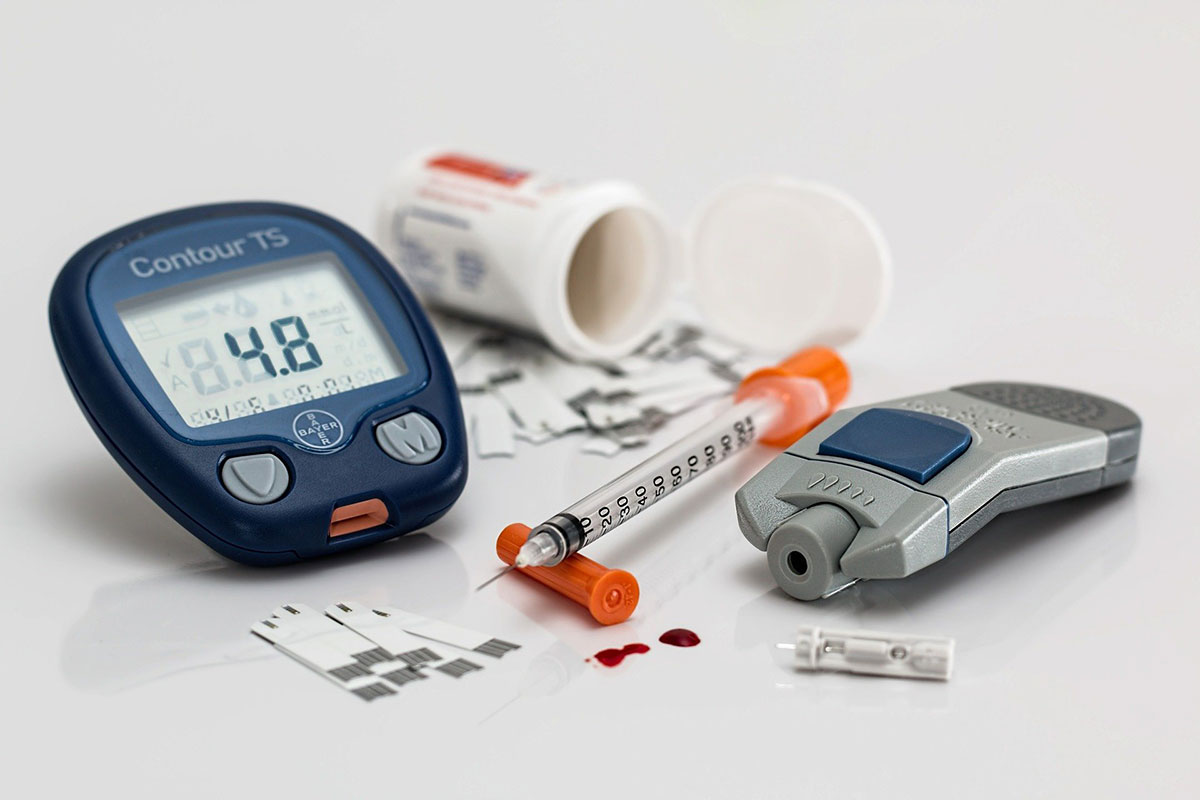 Blutzuckermessgerät zur Testung bei Diabetes